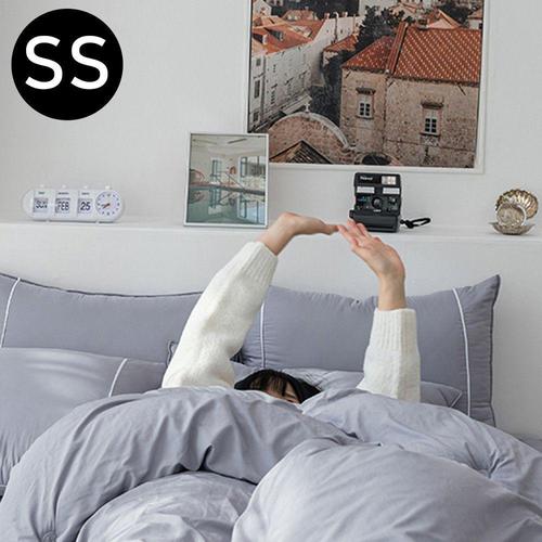 기타제조사 [셀럽하우스]M2 YUMA0882 호텔 차렵 이불 베개커버세트 슈퍼싱글 SS 그레이