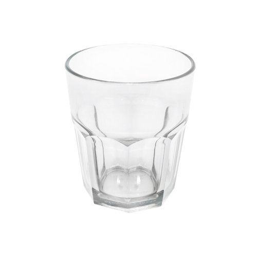 (주)한미마루 PC 팔각컵 투명 270mL 안깨지는 플라스틱 식당컵