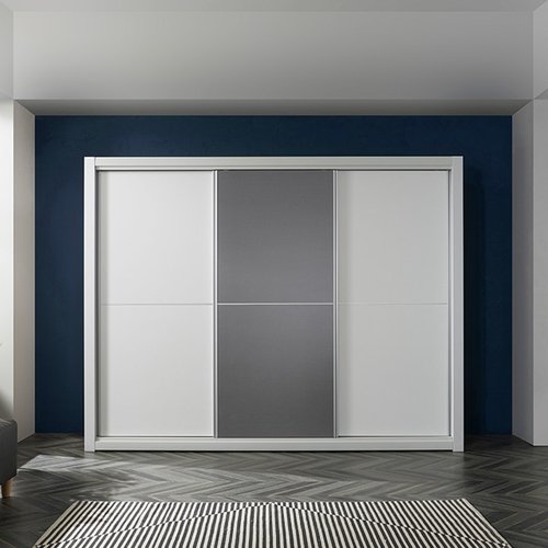 [우아미OEM][우아미가구]감비노 슬라이딩 도어 장롱 풀세트 9자