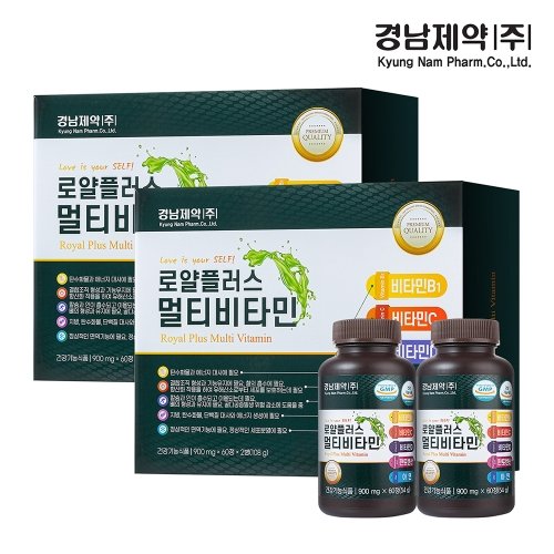 [경남제약] 로얄플러스 멀티비타민 60정x4병(8개월분)