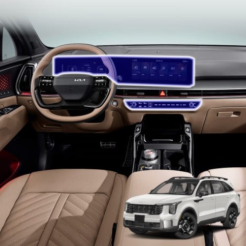 Brov 기아 쏘렌토 MQ4 F/L 차량용 내비게이션 논글레어 지문방지 보호필름 무광