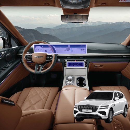 Brov 제네시스 GV80 F/L 차량용 내비게이션 논글레어 지문방지 보호필름 무광