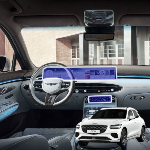 Brov 제네시스 GV70 F/L 차량용 내비게이션 논글레어 지문방지 보호필름 무광