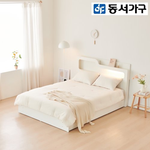 동서가구 소프 인싸 LED 3서랍 Q침대 프레임 DF923805