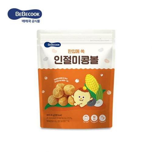 [베베쿡]한입에 쏙 인절미콩볼 1봉 (25g)