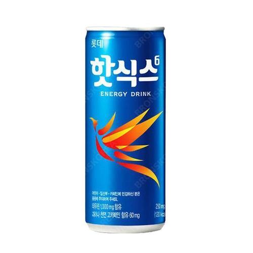 [롯데]롯데 핫식스 250ml X 30캔 음료수 에너지드링크 탄산 캔 (11844147)
