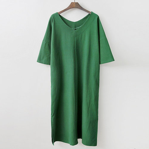 아이우먼 데일리코튼롱원피스 EM5320M905 빅사이즈