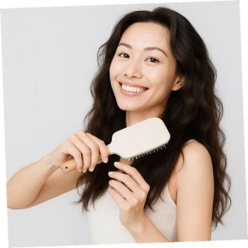 원목헤어브러시 컴블리쿠션패들브러시엉킴방지긴머리대왕헤어빗 WFKQREE