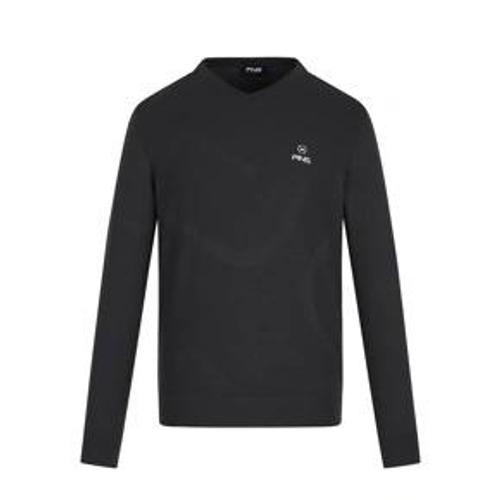 [핑]남성  조직감   브이넥  봄  스웨터111F1SR201_GY_YS