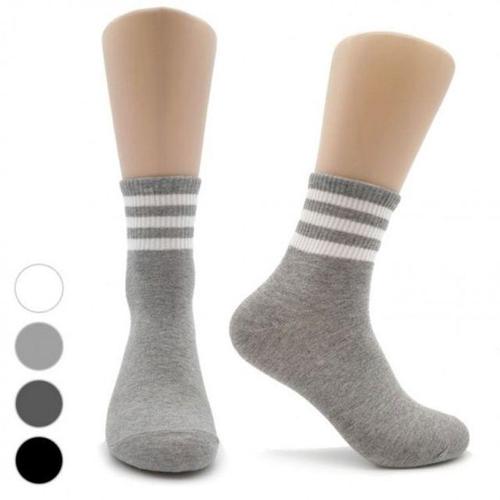 남성 양말 중목 스포츠형 3선 링글 5켤레 WFJ1QZE