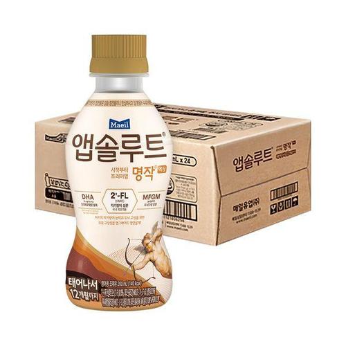 보리보리 [앱솔루트]25년리뉴얼  명작 액상분유 1단계 (0~12개월) 200ml 24입(니플미포함)