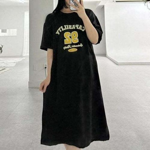 [모노무드]모노무드 xmfl-2 여성 여름 원피스 홈 데일리 반팔 케파 편한