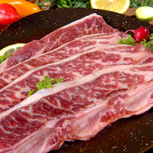 삼삼한 호주산 la갈비 선물세트 1kg 2팩 총2kg /부직포없음