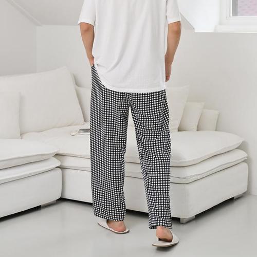 [글램공감]팰리스 체크 남성 커플잠옷 파자마바지