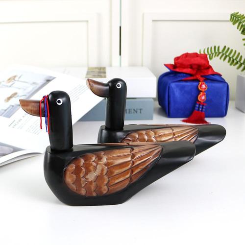 박씨상방 [박씨상방] 목조각 흑기러기(소)