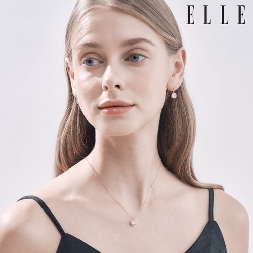 [엘르주얼리] 서클 큐빅 목걸이 ELBRNN203