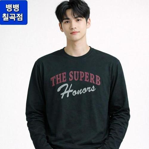 하프클럽 [뱅뱅]HC09 공용 만원의행복 봄 실용적인긴팔티 NTJ130