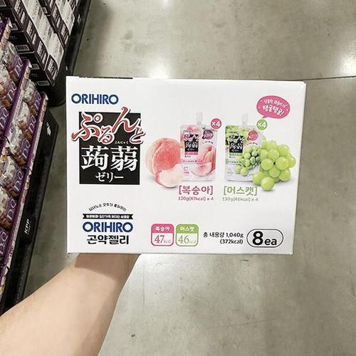 오리히로 푸룬토 곤약젤리 130g x 8개 tx56500