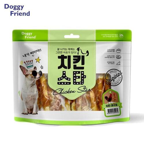 셀러허브 [JH2M345R_52CM]강아지 외출간식 대구살 치킨사사미 300g