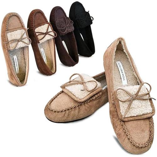 [까미에뮤즈]kami et muse 스웨이드 퍼 로퍼_KM23w194-1