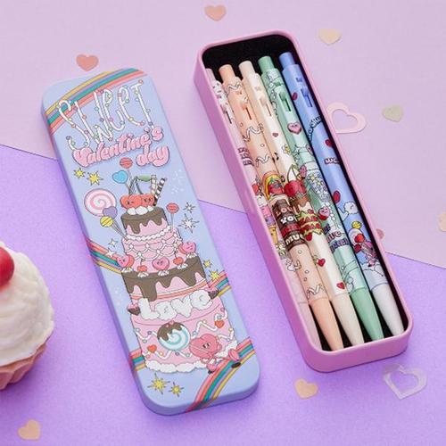 모나미 153 발렌타인 스페셜 볼펜세트 0.5mm 유성볼펜 선물용 한정판 문구