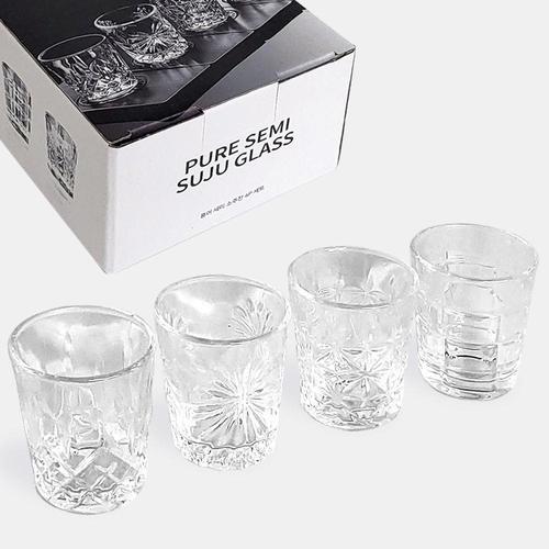 아트 퓨어 세미 소주잔 4P세트 (2719) 술잔 위스키잔 (W97DB5E)