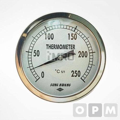 바이메탈 온습도계 100파이 100mm WFO9T1S