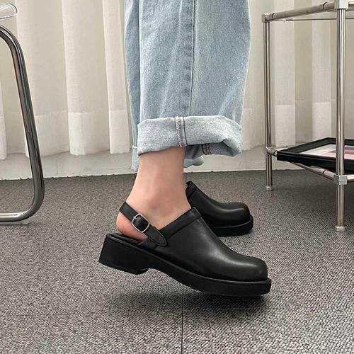 길이조절 이동식 스트랩 베이직디자인 뮬 블로퍼 WE42094