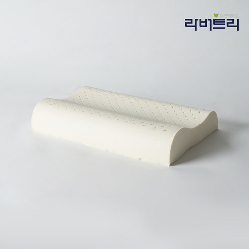 라버트리 천연라텍스 굴곡형 경추베개 (중) 사이즈
