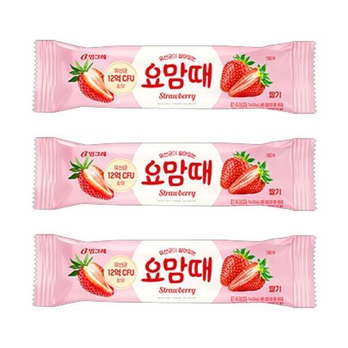 빙그레 요맘때 바 딸기 40개 요맘때 딸기 아이스크림 딸기맛아이스크림 막