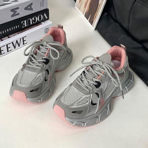 [HS라이프]스니커즈 운동화 2컬러 스트릿 시티룩 어글리슈즈 여성