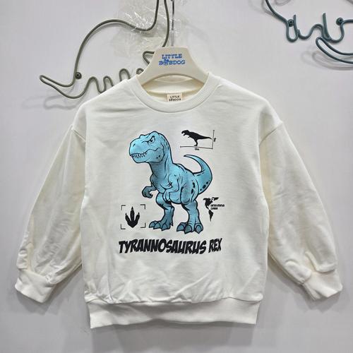 [리틀밥독]티라노킹 봄티셔츠