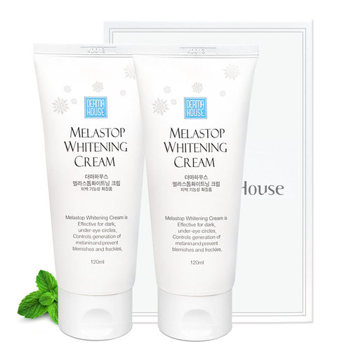 더마하우스 멜라스톱화이트닝 대용량 크림 120ml 2개+포장 /미백기능성/잡티관리/칙칙한피부