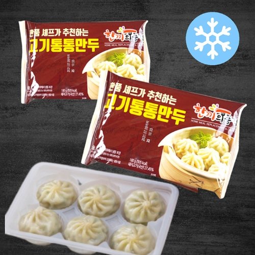 협력사 [한품] 통통고기만두 180g(3팩)+매운만두 180g(3팩)