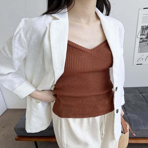 기타제조사 [셀럽하우스]여성레이어드데일리 EPIT3592 1085 니트탑끈나시