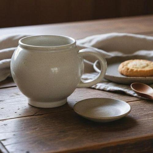 bns 이천도자기 달백자 머그컵 450ml 잔 선물용 음료수 커피 홈카페 WFLHWP4