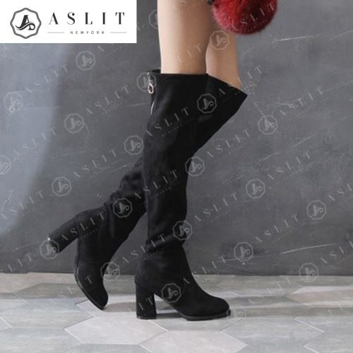 [애슬릿] [추석기간 한정특가] 지퍼 오버니삭스 부츠