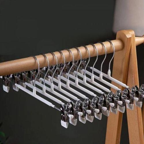 [셀럽하우스]바지걸이 TNDB6982 화이트 하의옷걸이 베이직 10p세트 논슬립