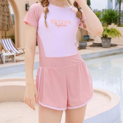 하프클럽 [모드제니]청소년 여성 학생 여름철 점프수트 수영복 휴가 서핑