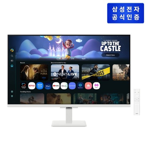 [삼성전자(주)]삼성 2025 FHD 스마트모니터 M5 화이트 (LS32FM503) LS32FM503EKXKR (택배배송)