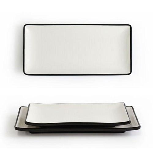 김치그릇 멜라민 반찬접시 생선구이 스끼다시 접시 19cm 1호