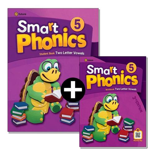 [제이북스]스마트 파닉스 Smart Phonics 5 교재 워크북 세트 (전2권) (3rd) (AI Phonics App)