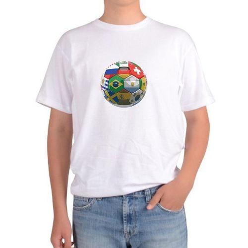 [에이치플러스몰]기능성반팔 축구공 월드컵대회 잘하는 나라 SOCCER