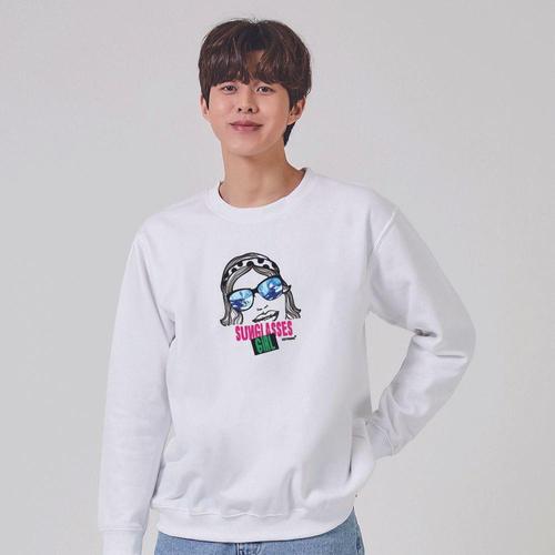 에이치플러스몰 키밍 선글라스 펭귄 빙하 남극 여인 맨투맨 후드 (W6E7ECB)