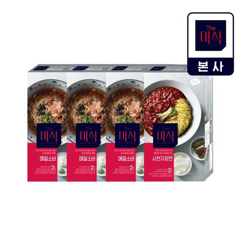 The미식 메밀소바(239g*2입) 3개 + The미식 사천자장면(270g*2입) 1개