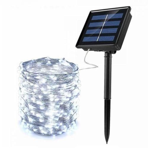 LED 야외줄전구 200구 와이어 태양광 백색 전구 20m L (WFGH1KP)