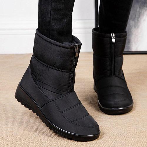 에이치플러스몰 슬립온방한신발 집업 스노우 미들신발 여성 부츠 방수 WFJ8PI1