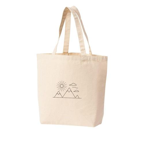 에코백 토트백 산 자연 태양 구름 설원 다양한색상 전사이즈 WFKHFTG