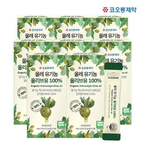 코오롱제약 올레 유기농 올리브유 100% 스틱 112g(8gx14포)