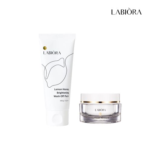 라비오라 레몬 허니 브라이트닝 워시오프팩 100g 1개 + 루티산 루테인 미백 크림 50ml 1개